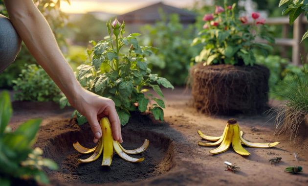 Banana peels in the garden: they only boost plants if you put them in this exact spot