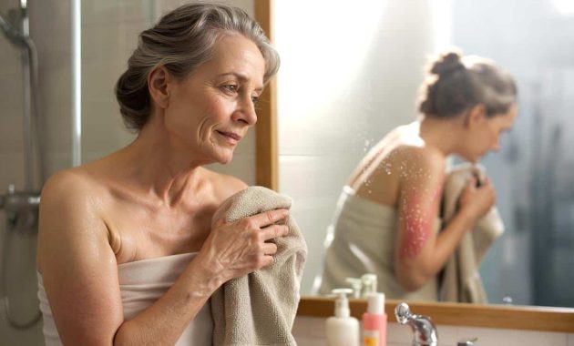 Hygiene after 65 : why drying your skin the wrong way can speed up irritation