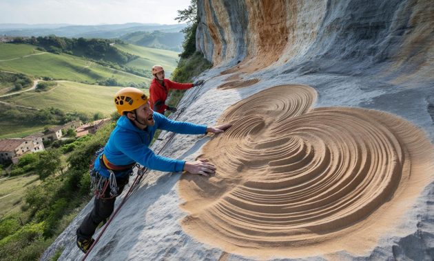 Rock climbers in Italy make a chance discovery revealing extraordinary evidence of an 80-million-year-old sea turtle stampede