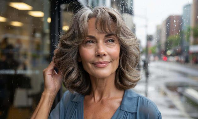 This haircut adapts well to women over 50 whose hair reacts to humidity